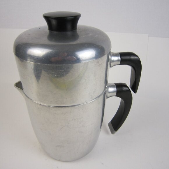 Wear-Ever Coffee Pot/Percolator # 990 Aluminum- 7 Pieces Vintage -Made in Canada - Picture 7 of 12